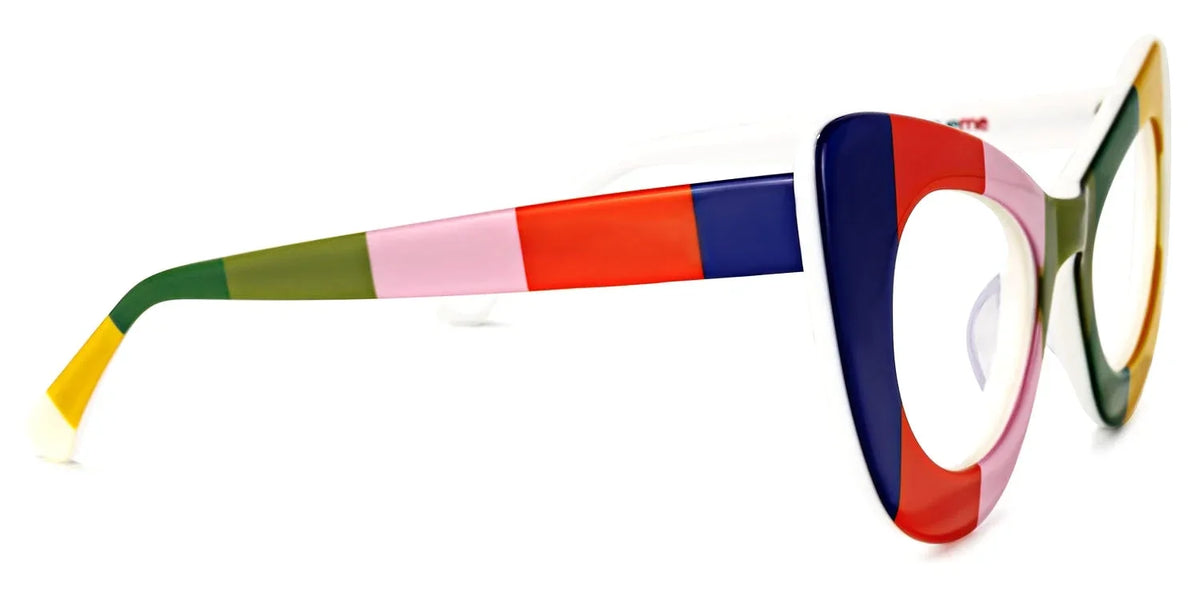 The Vision Junkie Tammy multicolored striped eyeglass frames