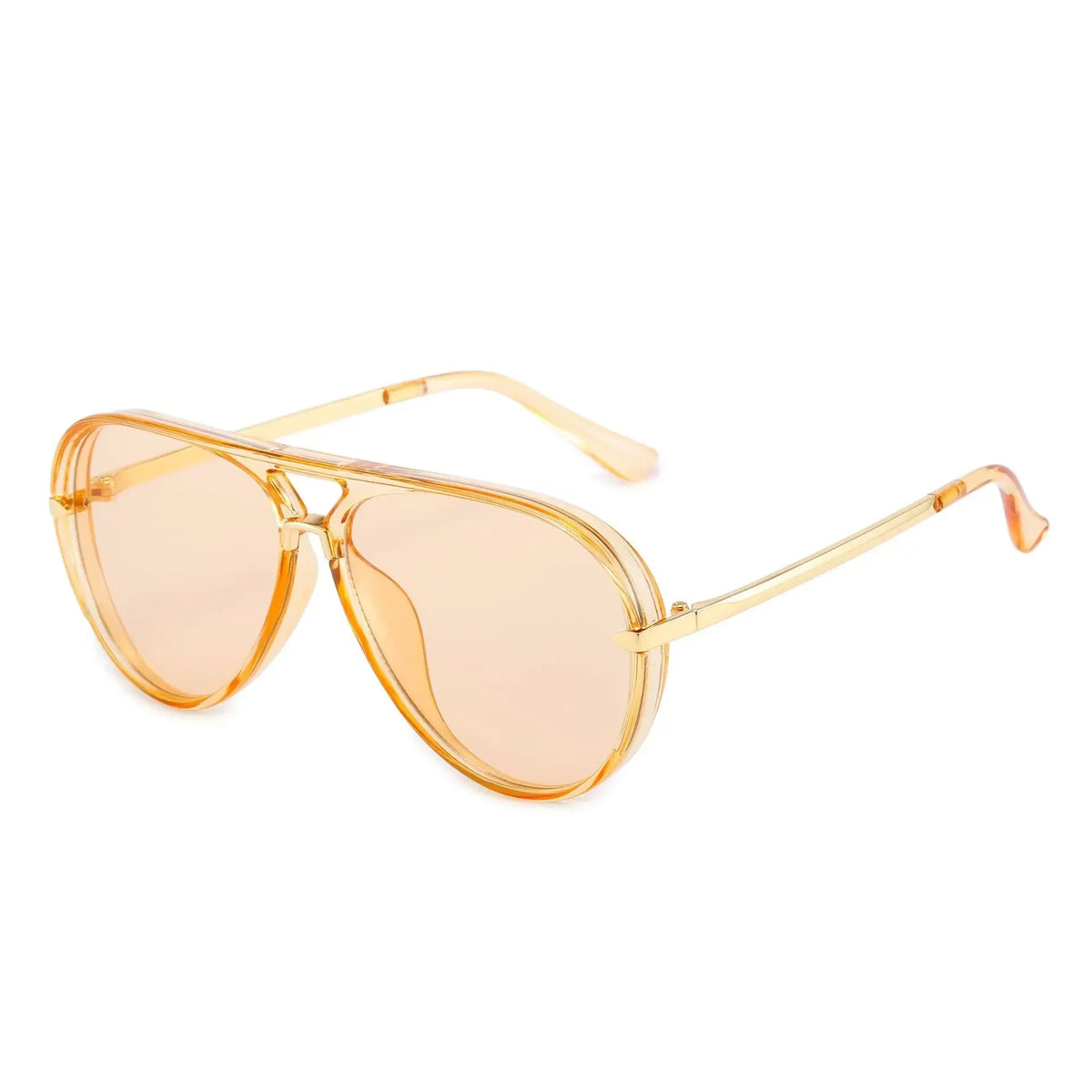 Irv amber tinted aviator sunglasses by The Vision Junkie