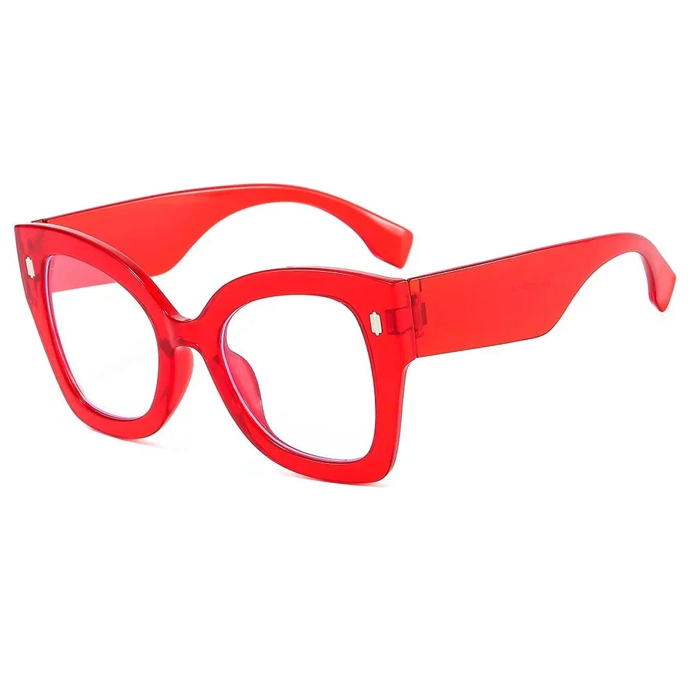 Linda red cat-eye eyeglass frames by The Vision Junkie