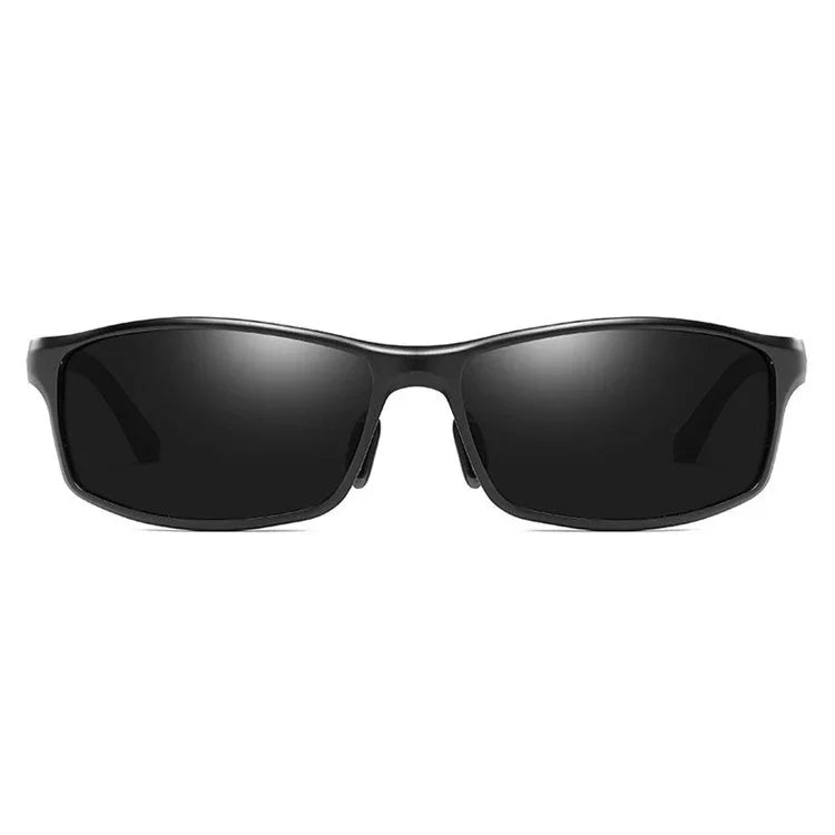 Parker black rectangular sunglasses by The Vision Junkie