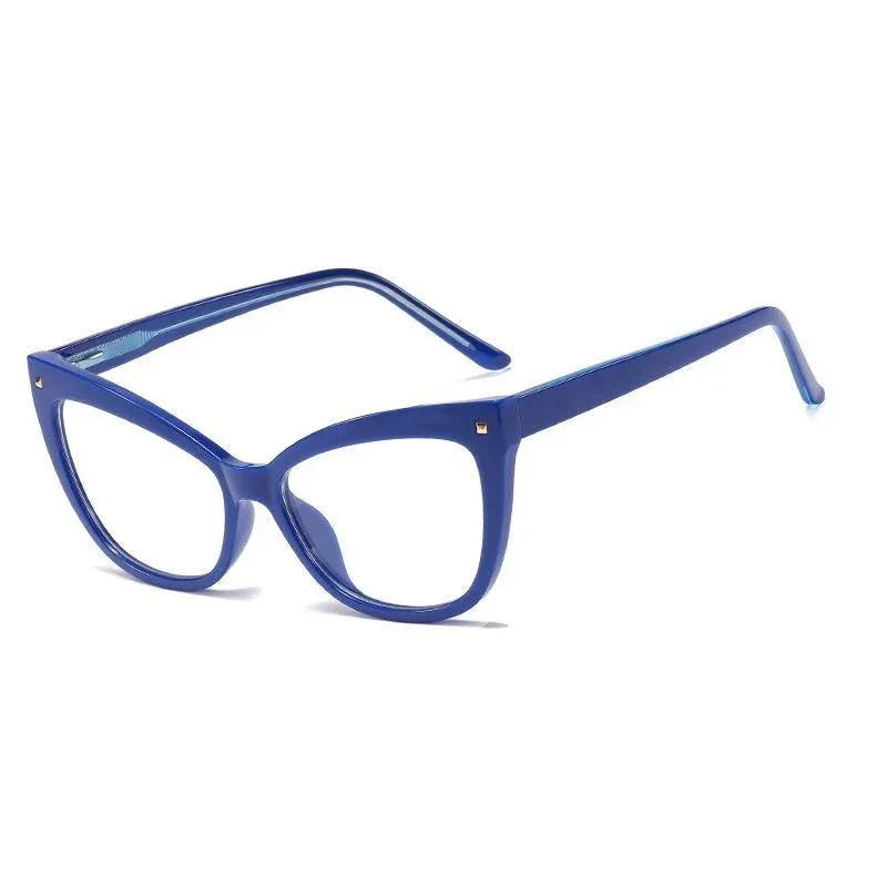 Blue cat-eye glasses frames by The Vision Junkie