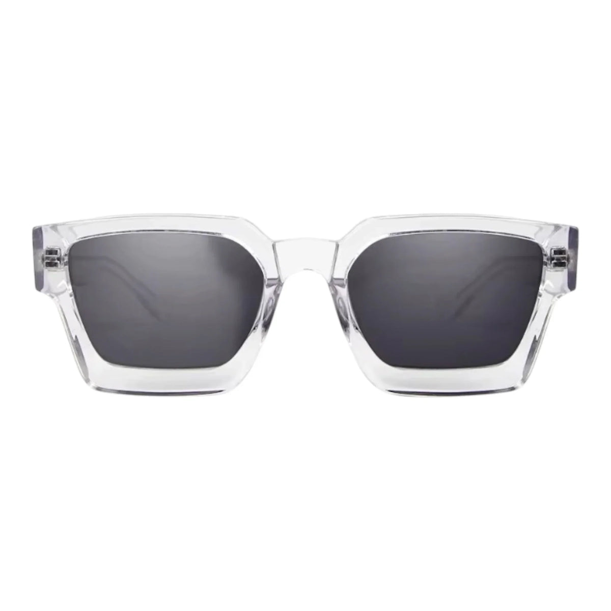 The Vision Junkie Gotti sunglasses with clear frames and dark lenses
