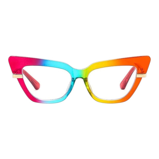 Jamie rainbow gradient cat-eye glasses by The Vision Junkie