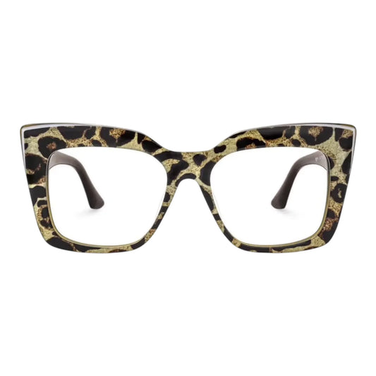 The Vision Junkie Yara leopard print cat-eye eyewear frames